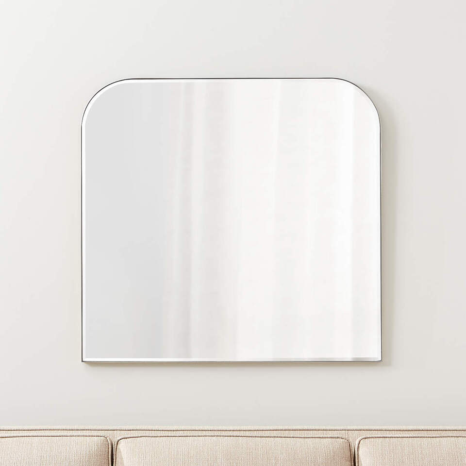 Arch Wall Mirror 36" x 34" - Silver