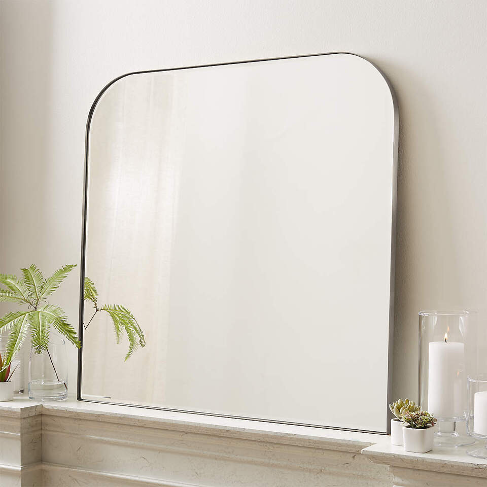 Arch Wall Mirror 36" x 34" - Silver