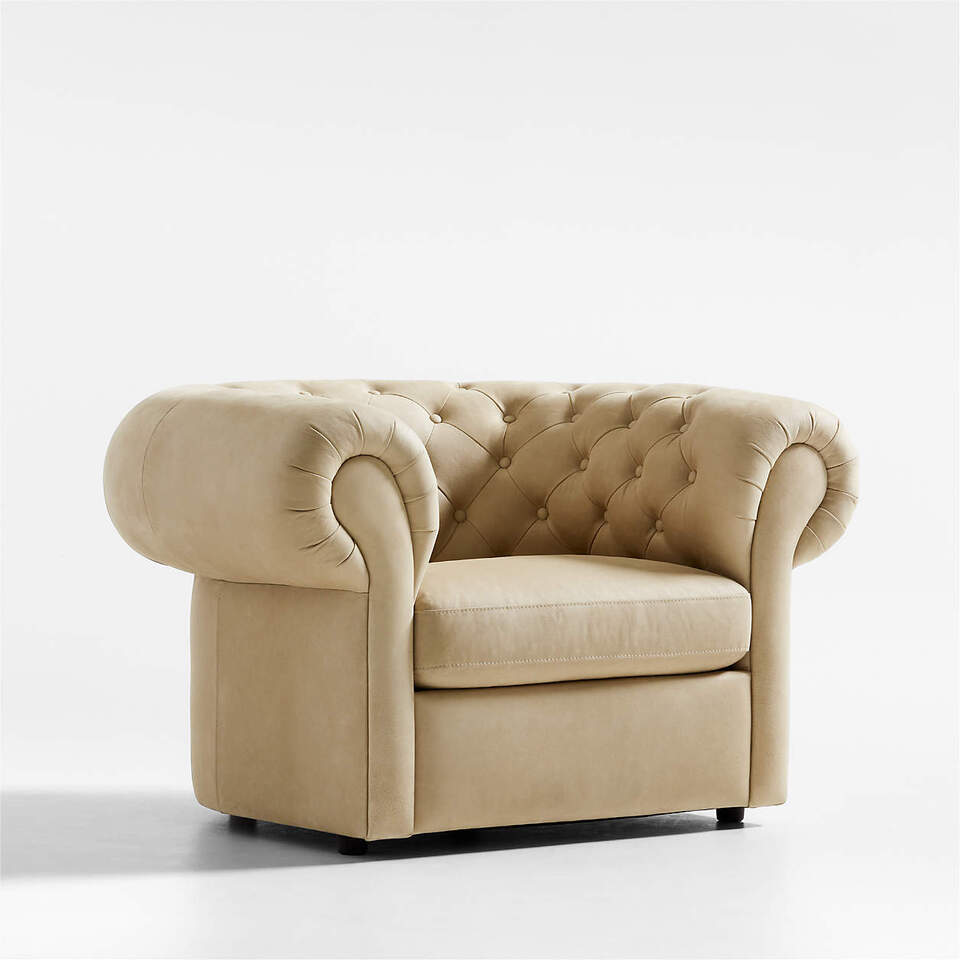 Gig Leather Chesterfield Chair
