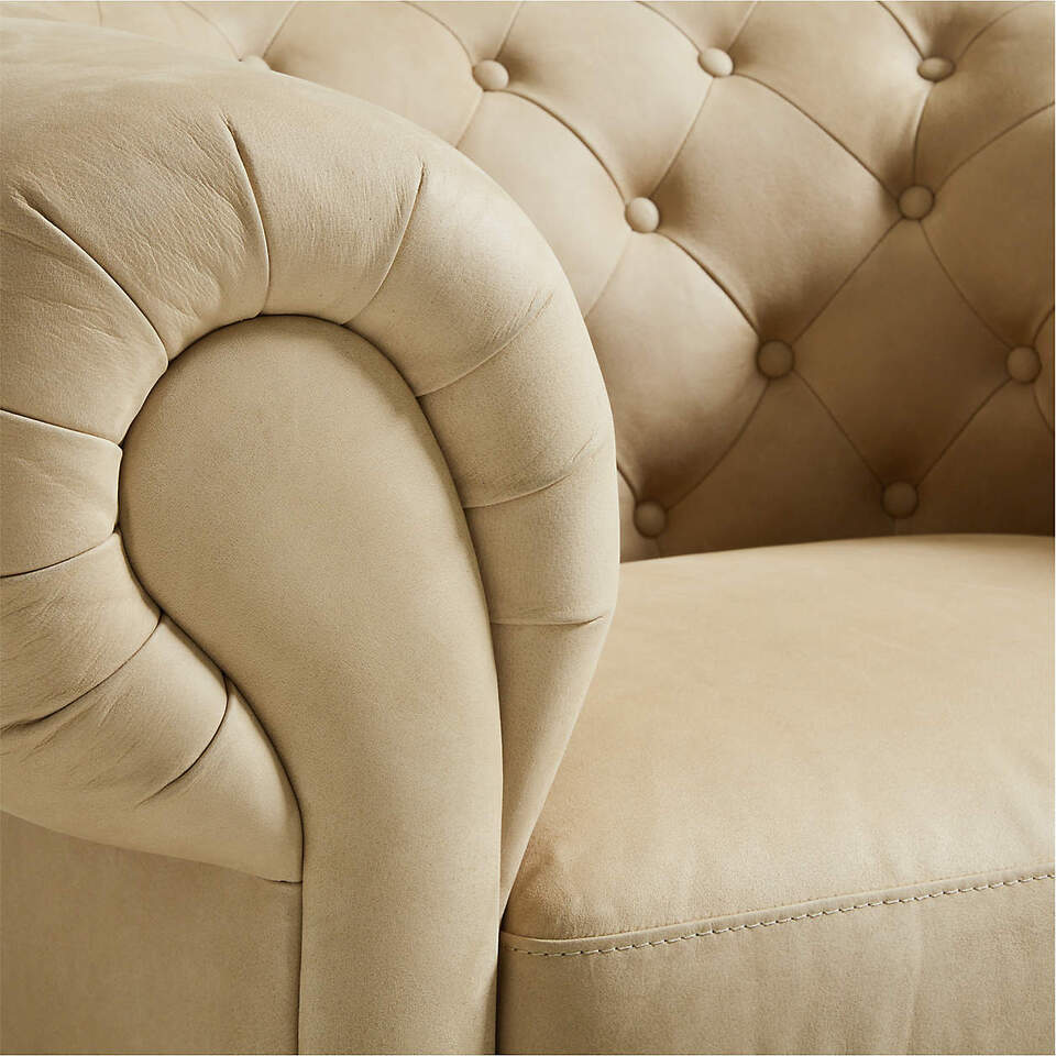 Gig Leather Chesterfield Chair