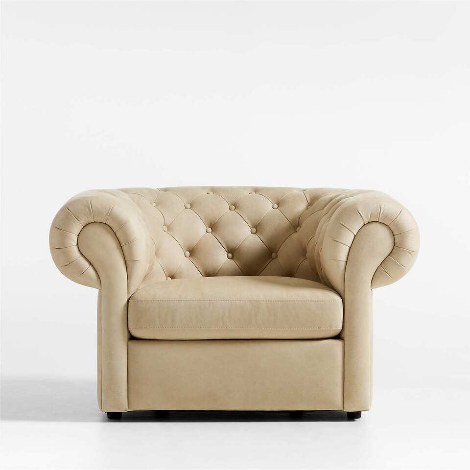 Gig Leather Chesterfield Chair