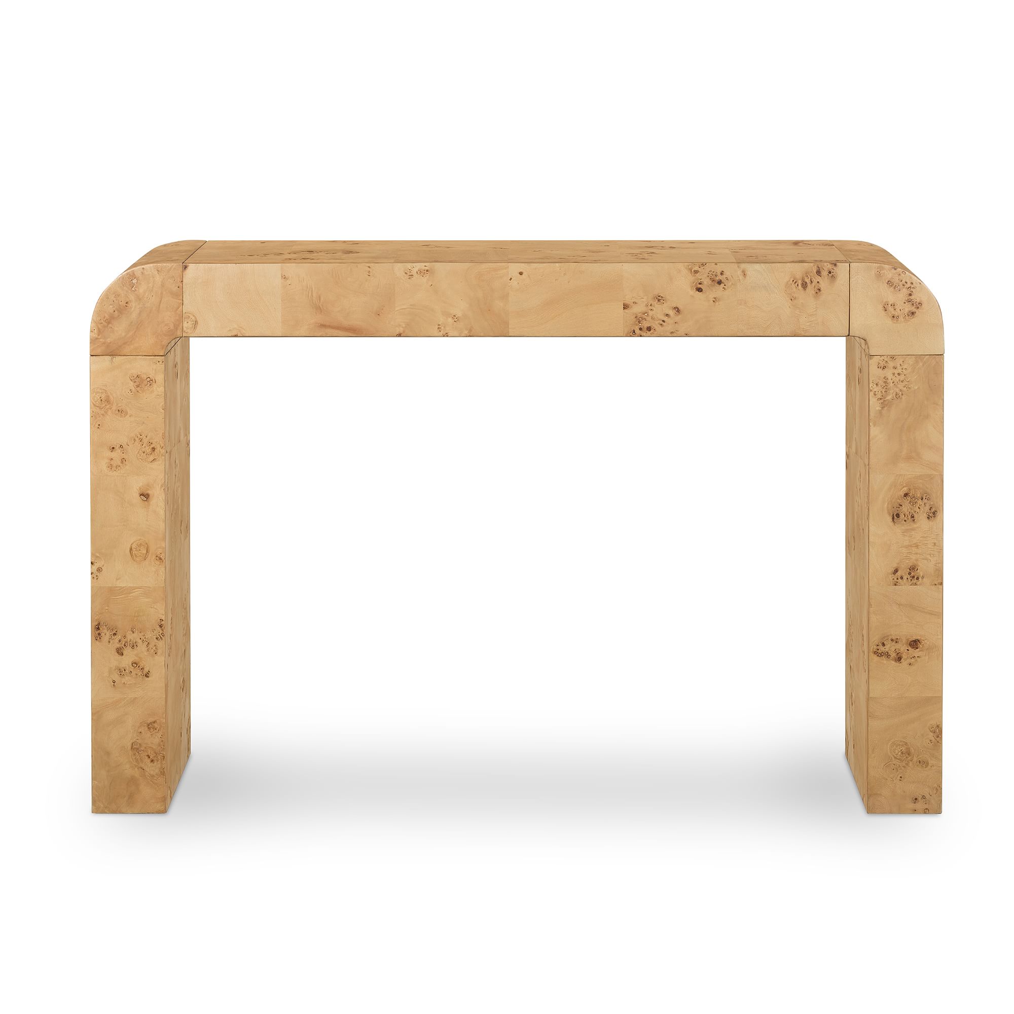 Cascading Burl Console Table