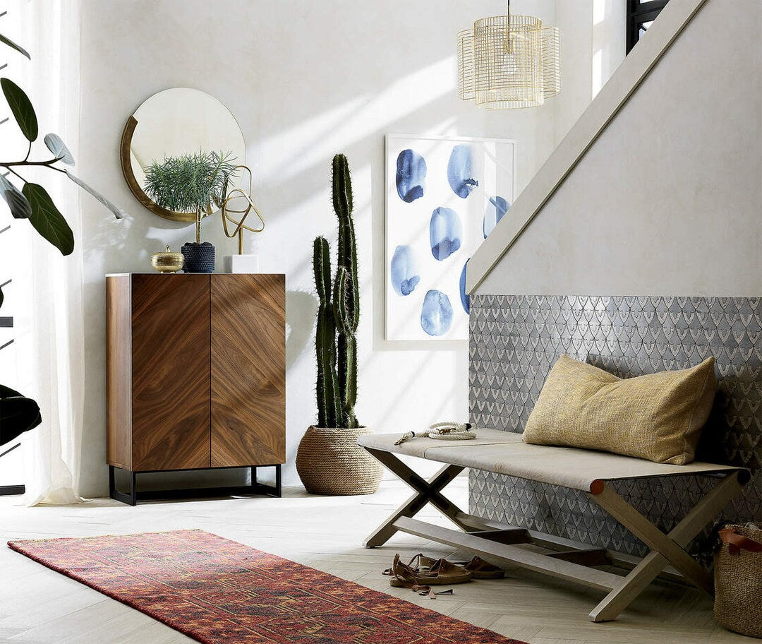 Suspend Wood Entryway Cabinet