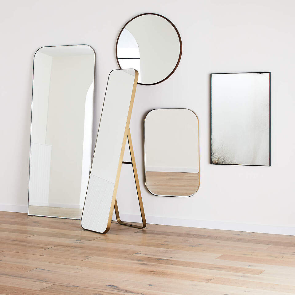 Rectangle Mirror 2ft x 3ft - Black