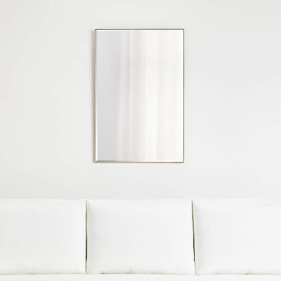 Rectangle Mirror 2ft x 3ft - Brass