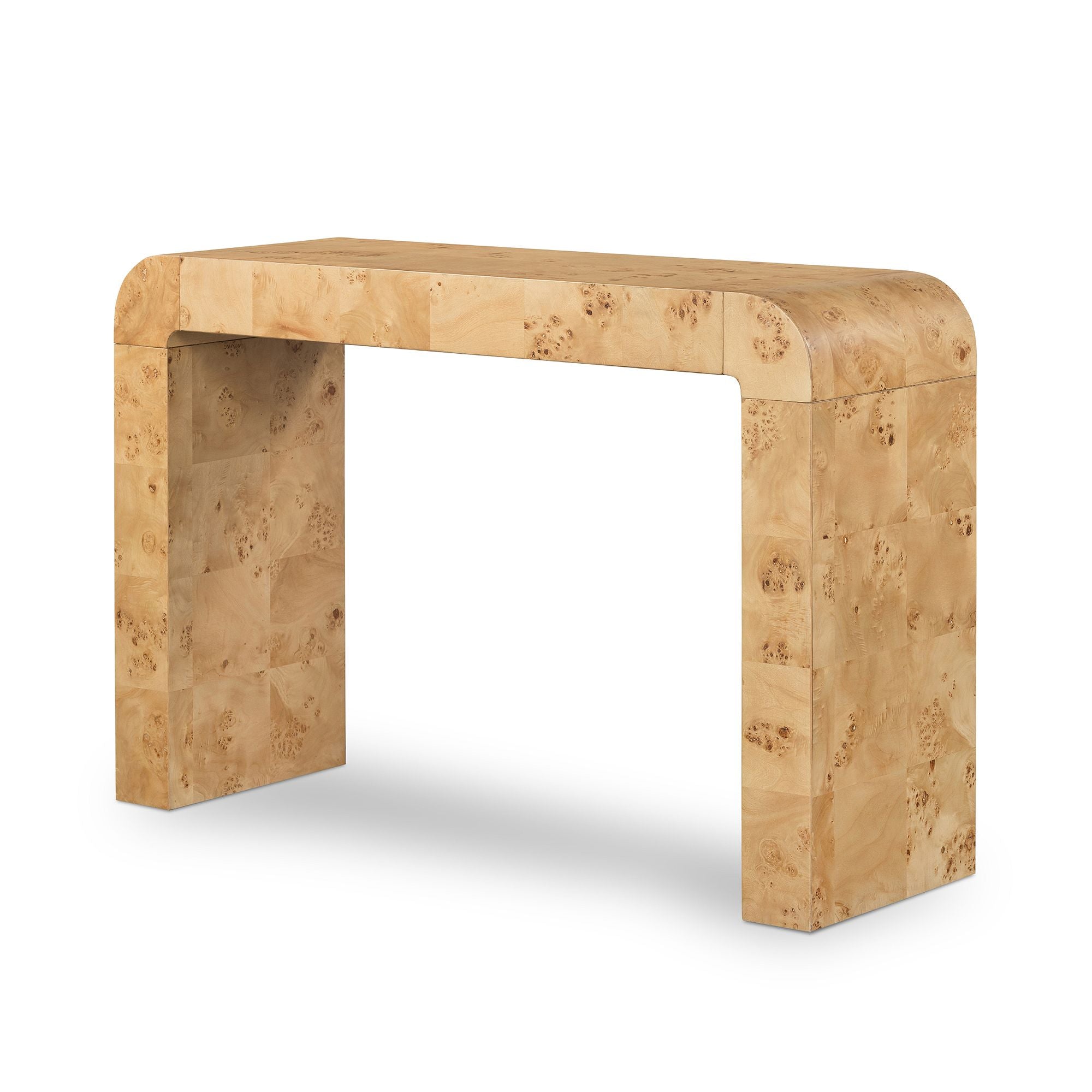 Cascading Burl Console Table
