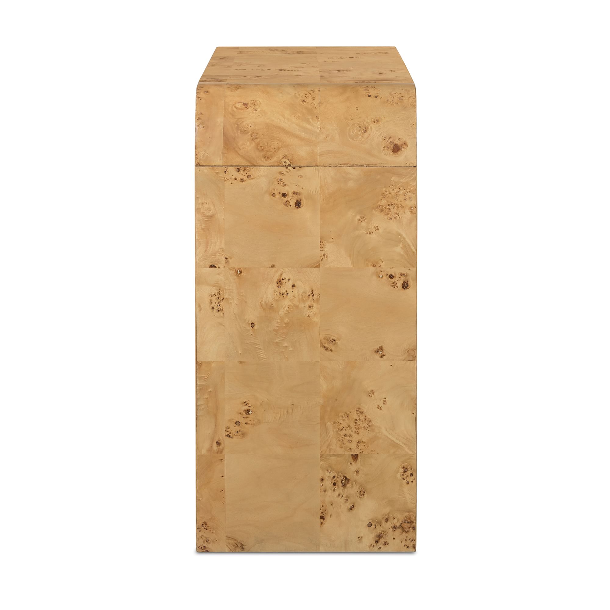 Cascading Burl Console Table