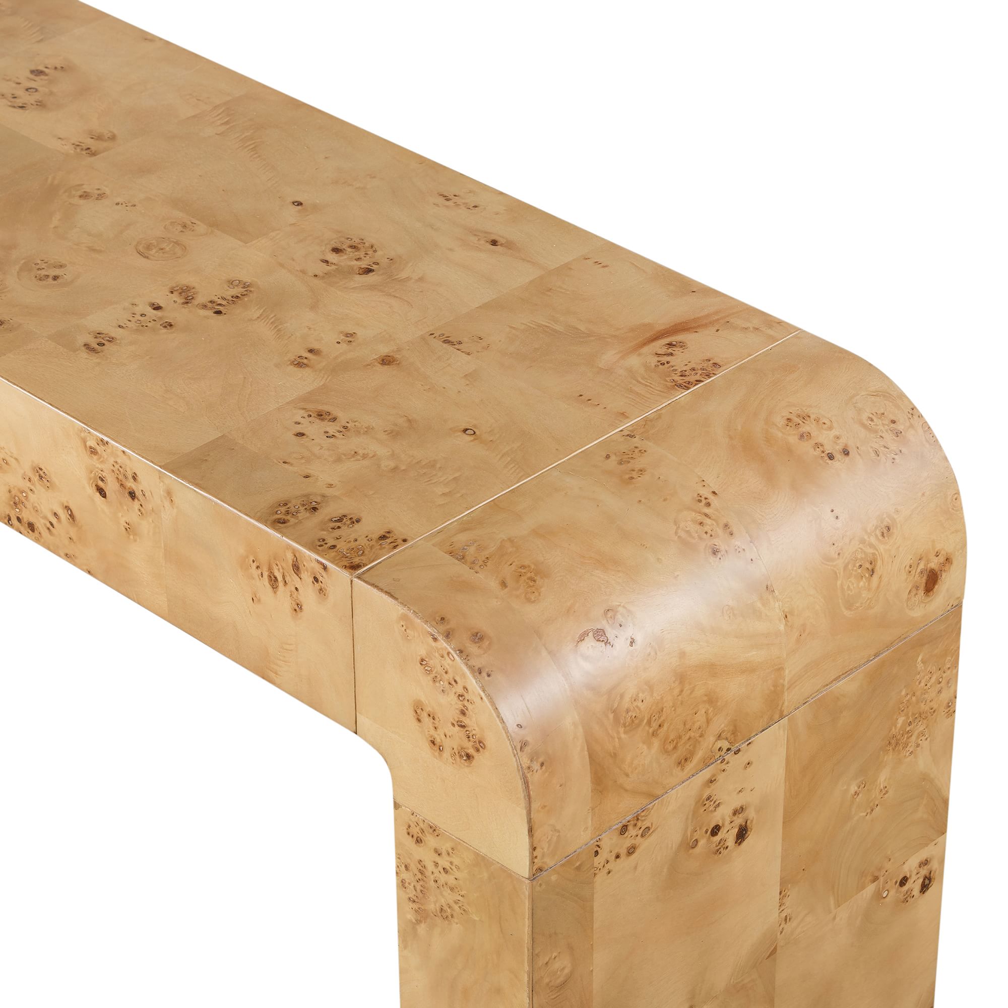 Cascading Burl Console Table