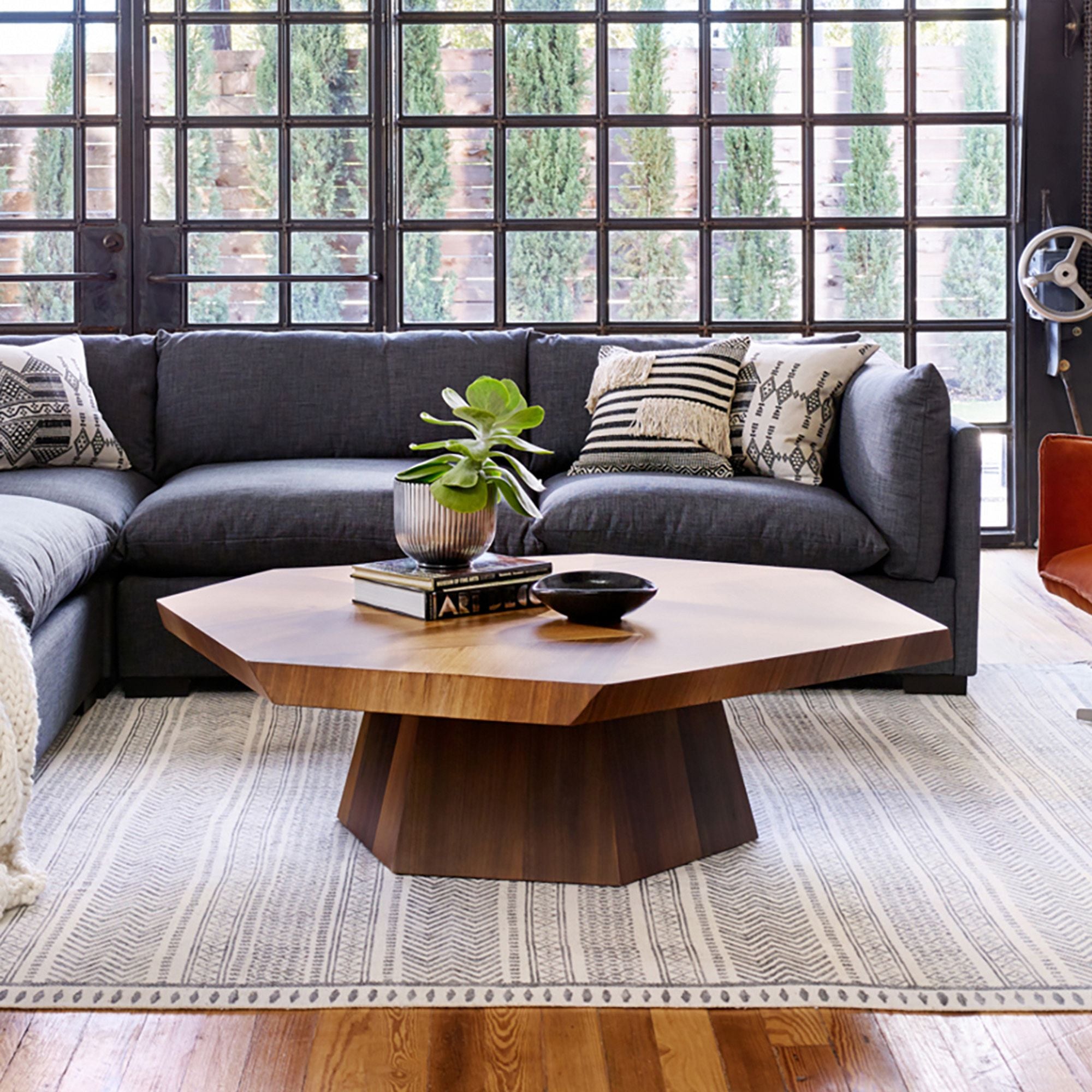 Natural Geometric Coffee Table