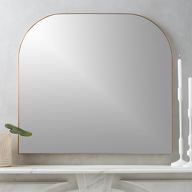Infinity Brass Mantel Mirror