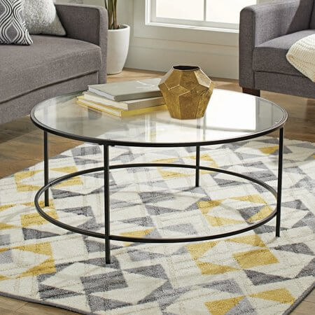 Lux Round Coffee Table - Black