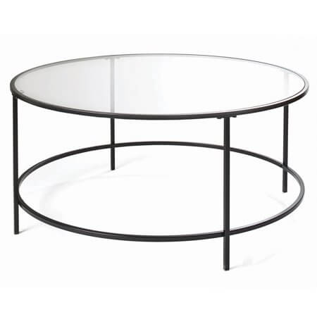 Lux Round Coffee Table - Black