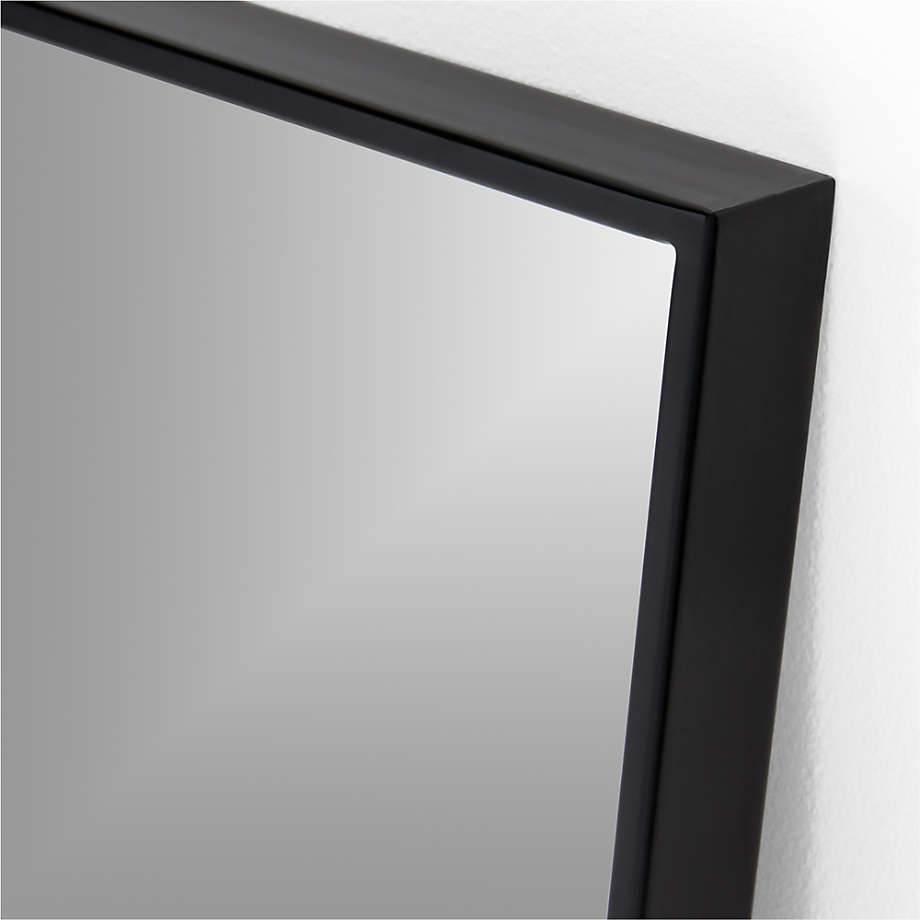 Bridget Classic Rectangular Mirror 7.5ft x 4ft - Black