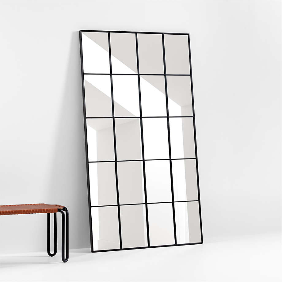 Bridget Classic Rectangular Mirror 7.5ft x 4ft - Black