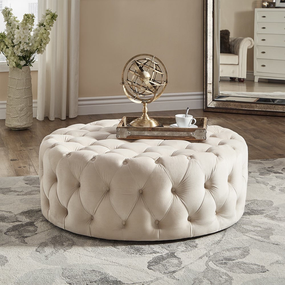 Tufted Ottoman 36”
