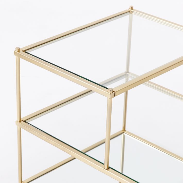 Terrace Side Table - Brass