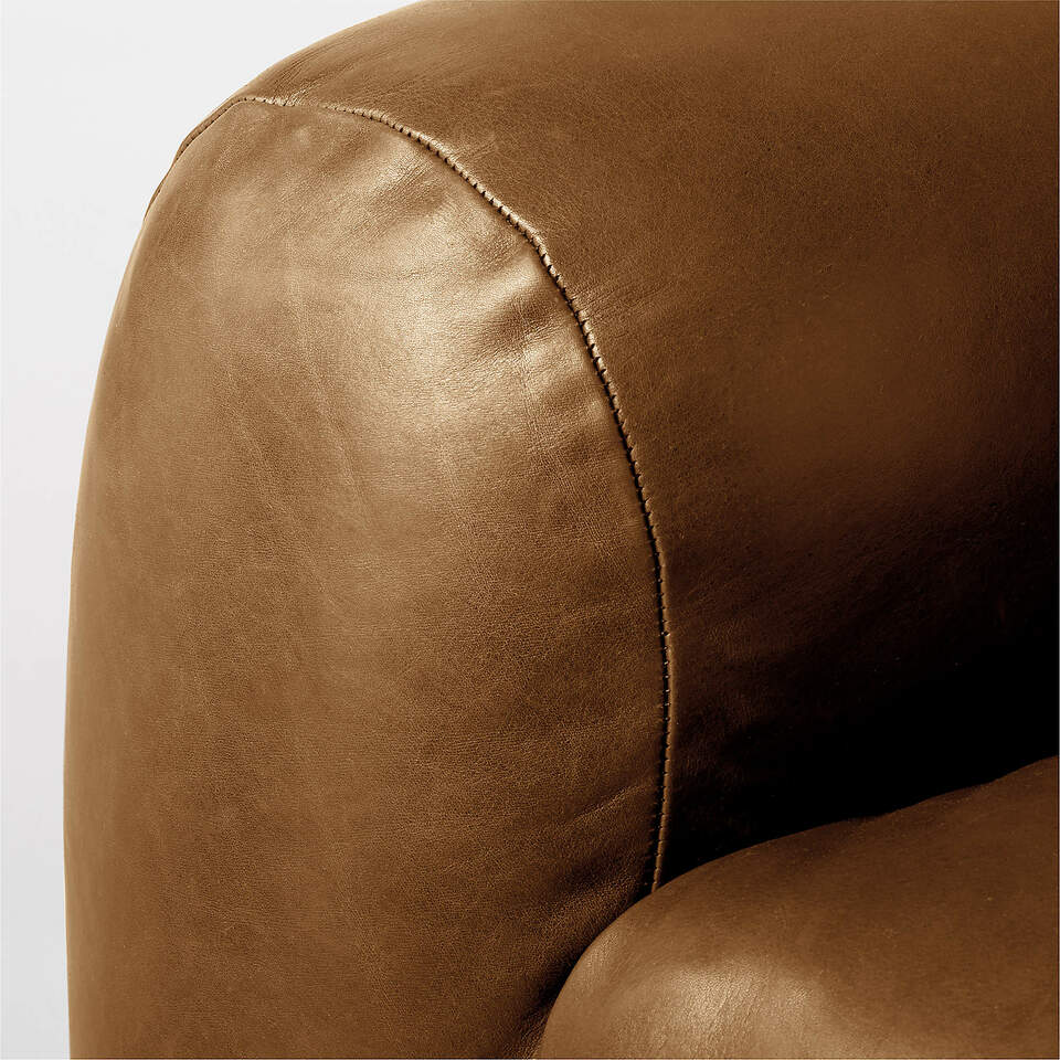 Brace Saddle Leather Chair