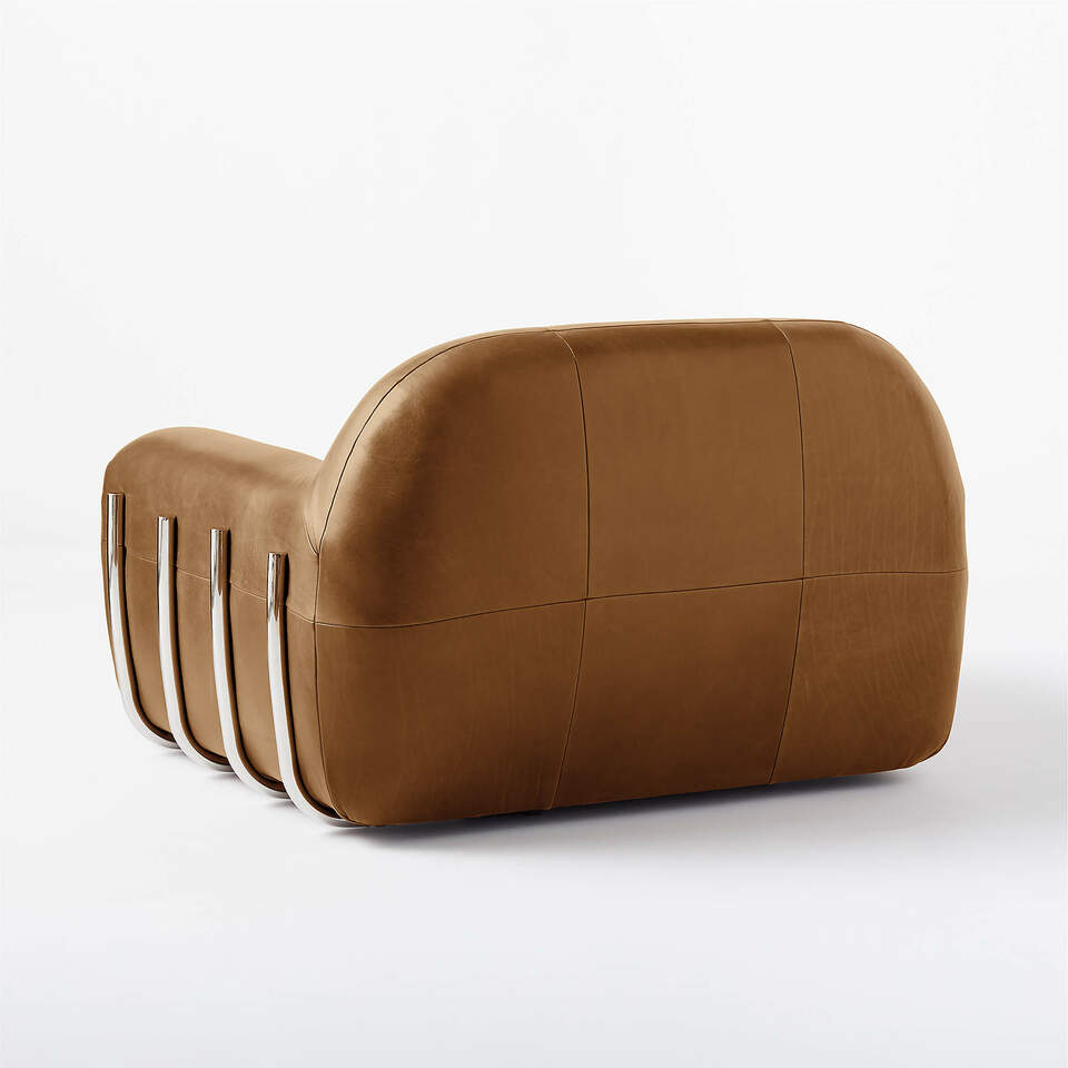 Brace Saddle Leather Chair