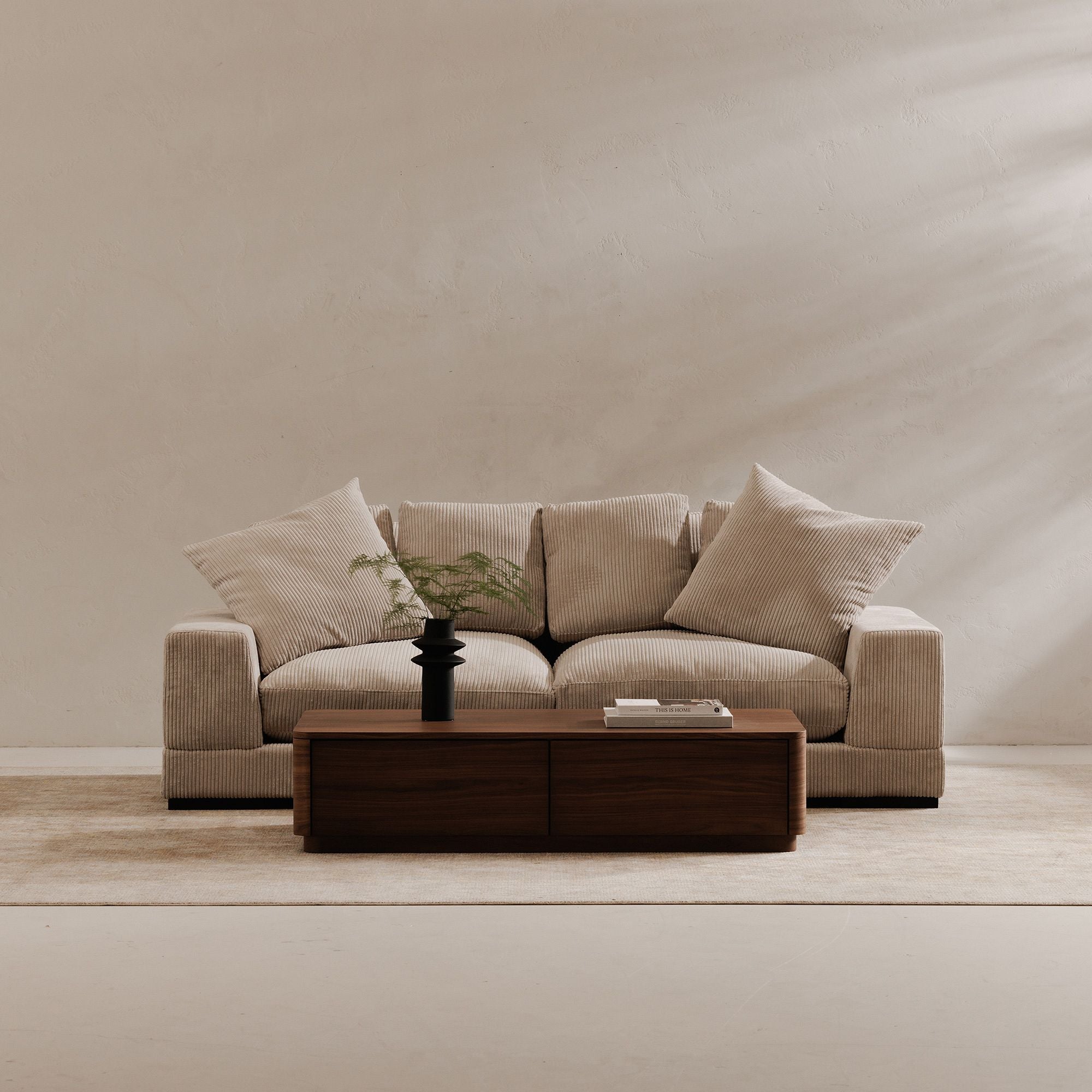 Rina Curved - Walnut