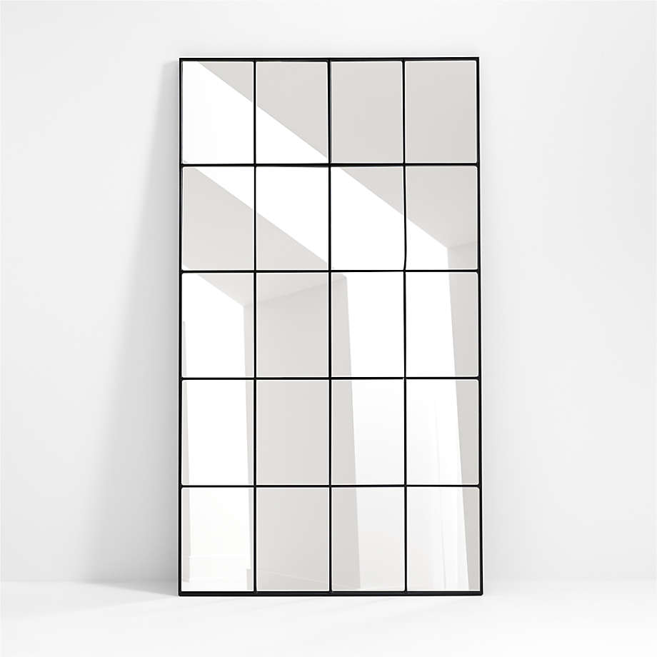 Bridget Classic Rectangular Mirror 7.5ft x 4ft - Black