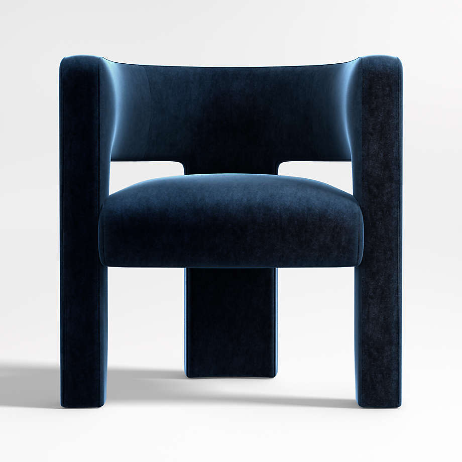 Sculpt Velvet Accent Chair