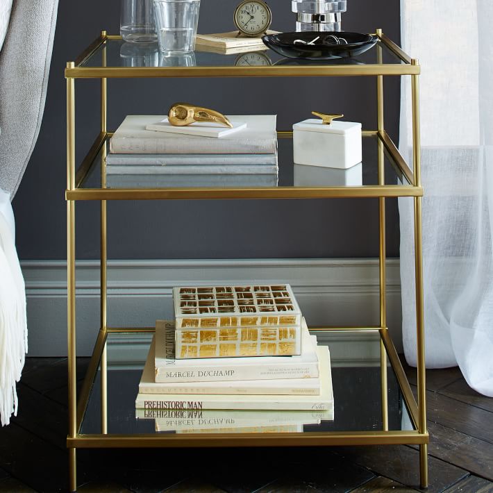 Terrace Nightstand - Brass